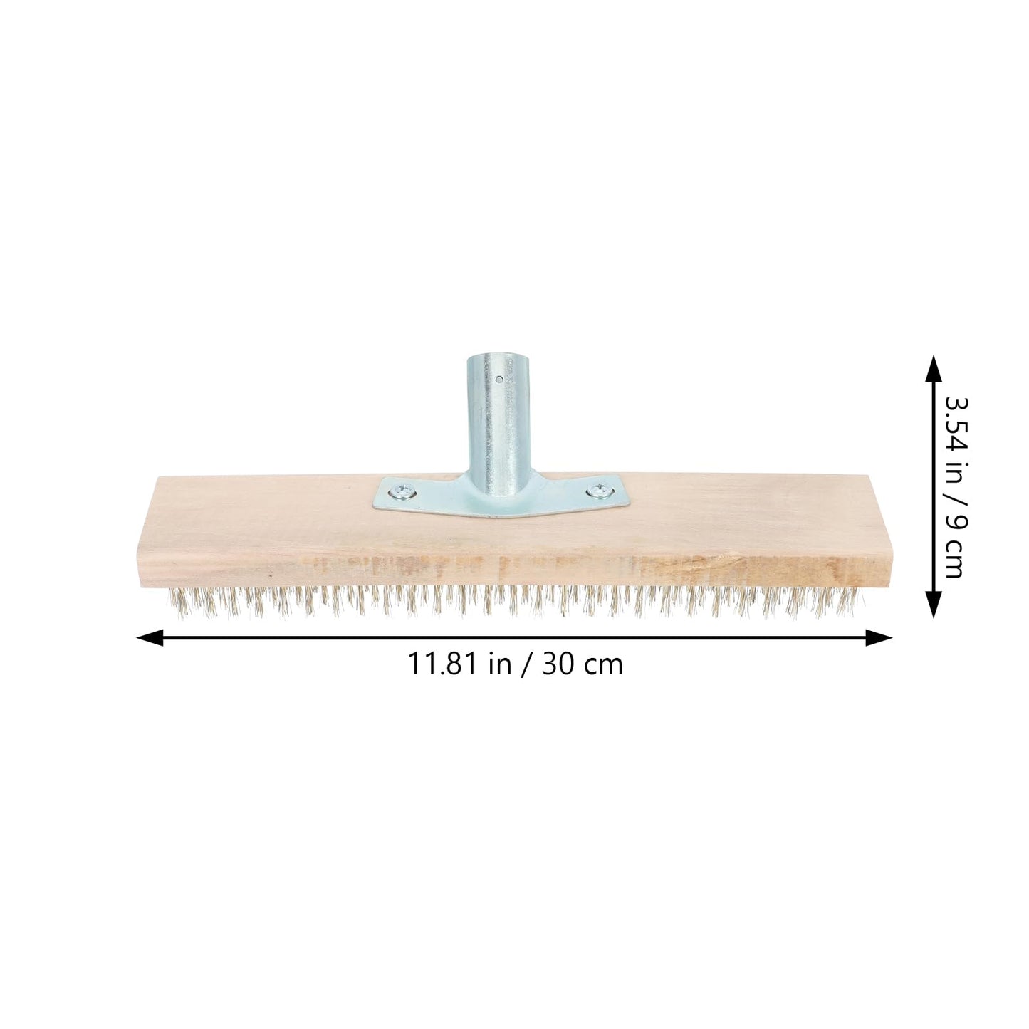 Yardwe Moss Cleaning Brush 11.81In Garden Removal Brush for Narrow Spaces Attach to Standard Broom or Rake Handles Ideal for Patio Lawn and Sidewalk Cleaning