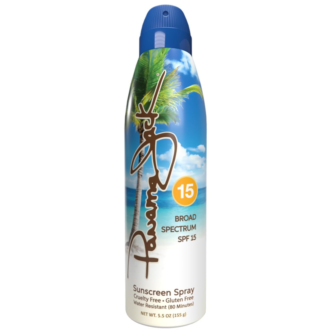 Panama Jack Continuous Spray Sunscreen - SPF 15, Broad Spectrum UVA/UVB Protection, PABA, Paraben, Gluten & Cruelty Free, Water Resistant (80 Minutes), 5.5 OZ (Pack of 12)