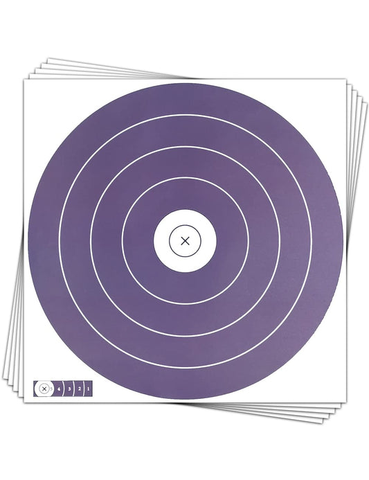 THREE ARCHERS NFAA 30pcs Archery Targets 40cm Standard Archery Targets 5 Ring Single Spot for Archery Training Competition Target Practice