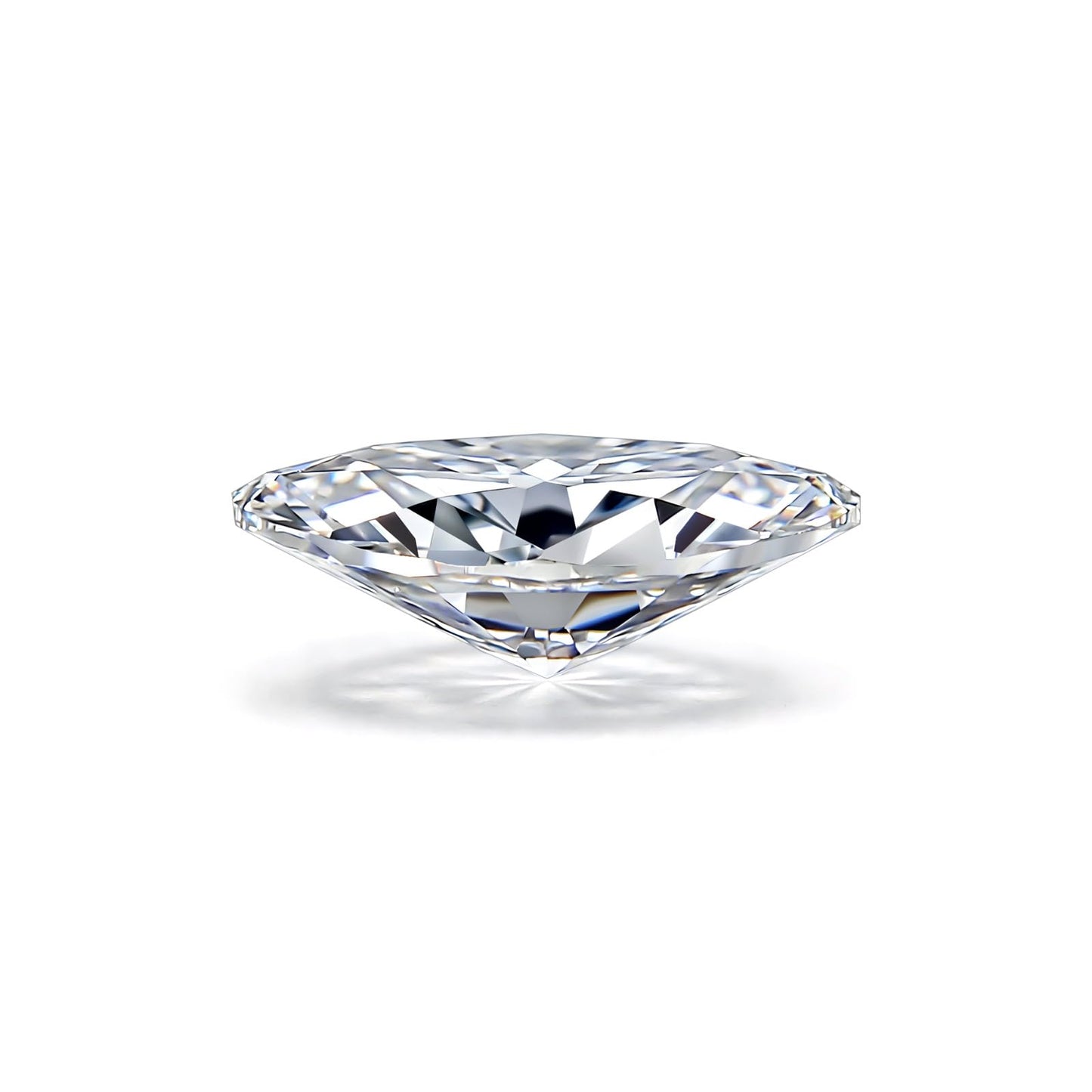 1-5 Carats Moissanite Loose Stone Lab Grown Synthetic Diamond Loose D Color Round/Oval/Heart/Princess/Cushion/Asscher/Pear/Marquise/Radiant/Emerald Cut Moissanite Loose Gem Stones for Ring Pendant Jewelry Making Gift (Marquise Cut, 1 Carats)
