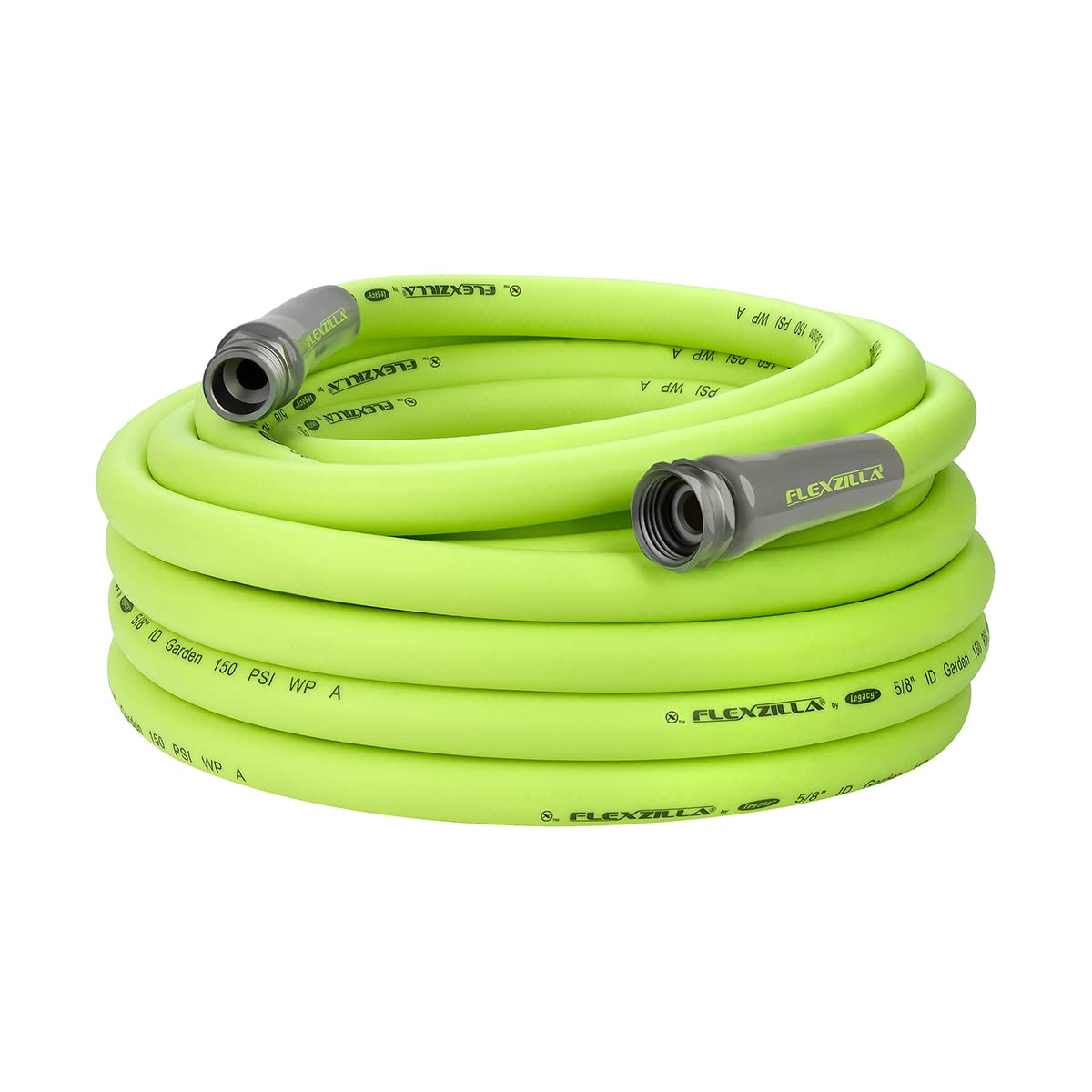 Greenworks 1600 PSI (1.2 GPM) Electric Pressure Washer & Flexzilla Garden Hose 5/8 in. x 50 ft, Heavy Duty, Lightweight, Drinking Water Safe, ZillaGreen - HFZG550YW-E