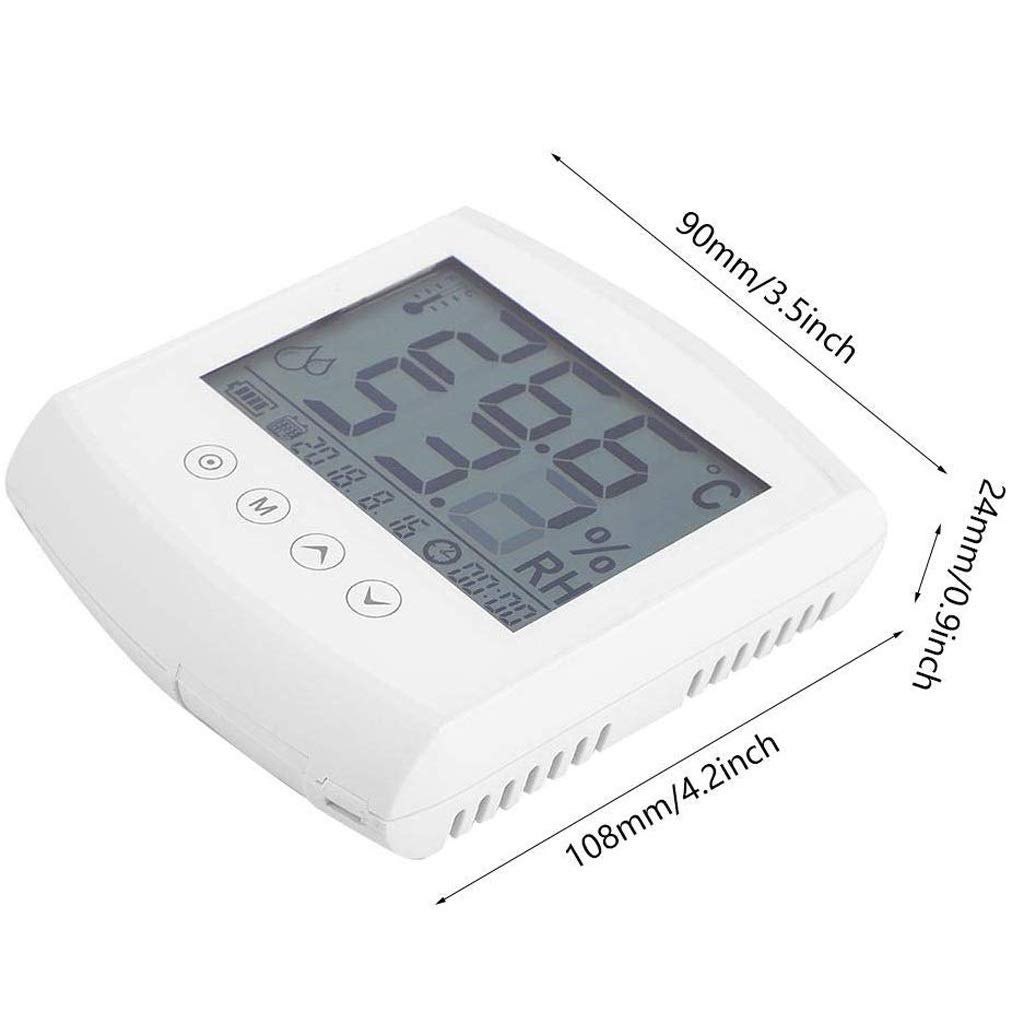 MVUYO Room Thermometer Digital Thermometer Indoor Room Hygrometer Temperature Humidity Humidor Gauge