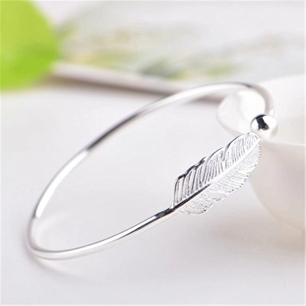 Sterling Silver Bracelets For Women 925 Sterling Silver Beads Bangle Bracelet Transfer Lucky Cuff Bracelet Adjustable Fashion Women Jewelry