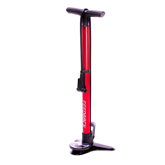 FEEDBACK SPORTS | Pneuma CC Compact Charger Floor Pump | Dual-Function Tubeless Tire Inflator & High-Pressure Floor Pump with Concealed Air Tank, Oversized Gauge & Accessory Storage