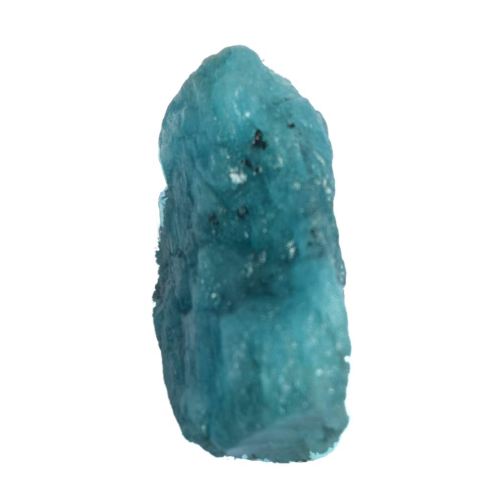 GEMHUB Rare Raw Blue Aquamarine Chunk 27.00 Ct Certified Natural Raw Blue Aquamarine Healing Crystal for Jewelry DT-329