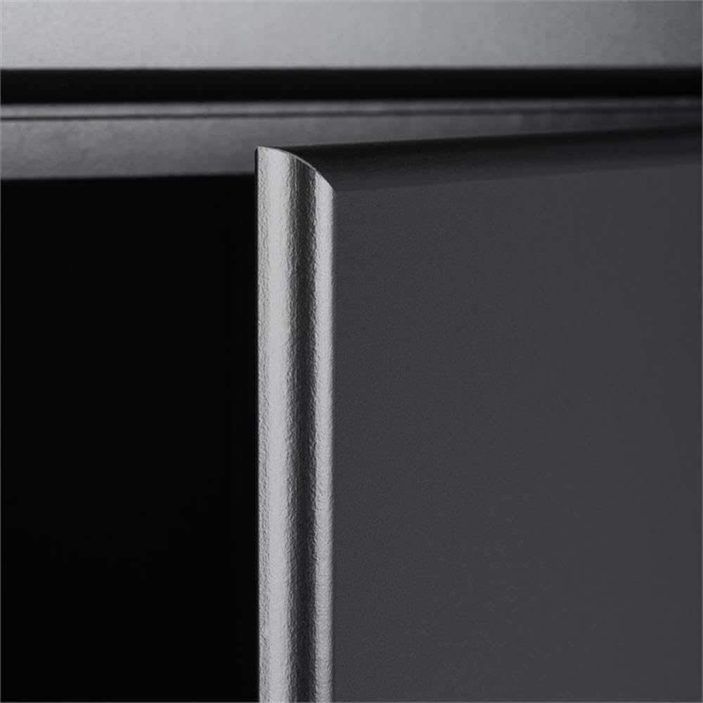 Prepac Elite Functional 8-Piece Garage Cabinets and Storage System Set G, Simplistic Garage Shop Cabinets 16" D x 128" W x 89" H, Black, BRSX-1016-8M