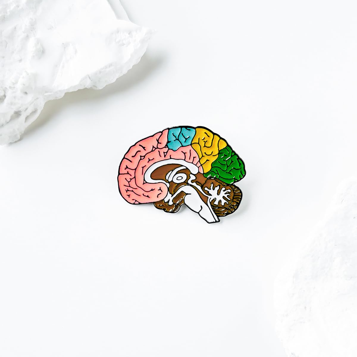 Dr's gift Anatomical Brain Enamel Brooch Multicolor Medical Pin Lapel Badges Jewelry Gifts for Doctor Nurse Medicine Staff