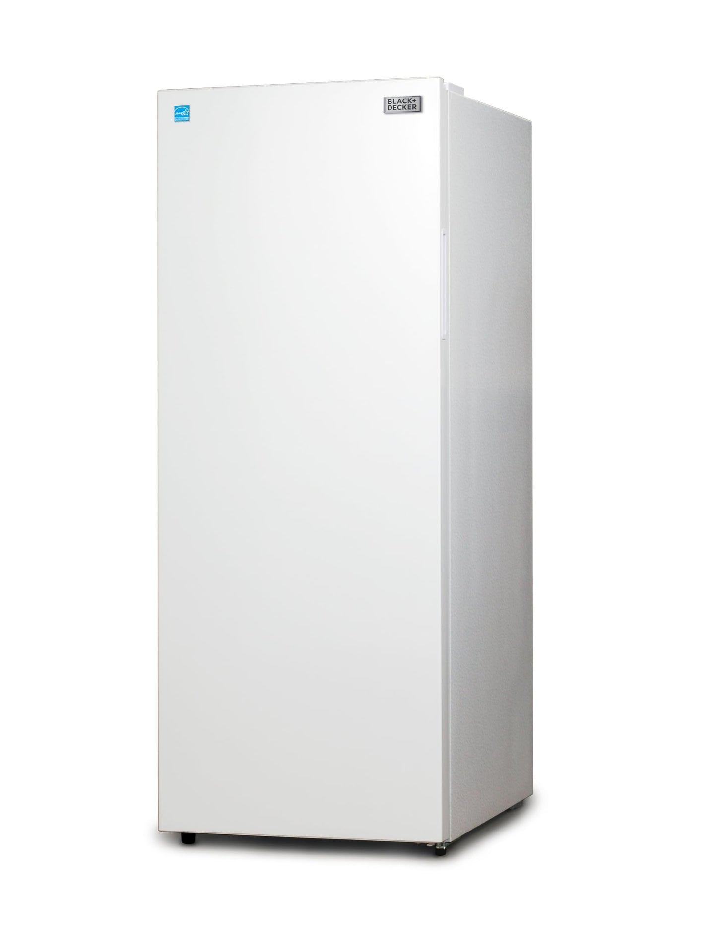 BLACK+DECKER 11 Cu. Ft. Convertible Freezer Refrigerator, Upright Freezer with Glass Shelves, Reversible Door, ENERGY STAR rated, Frost Free, BUC1100XW, White
