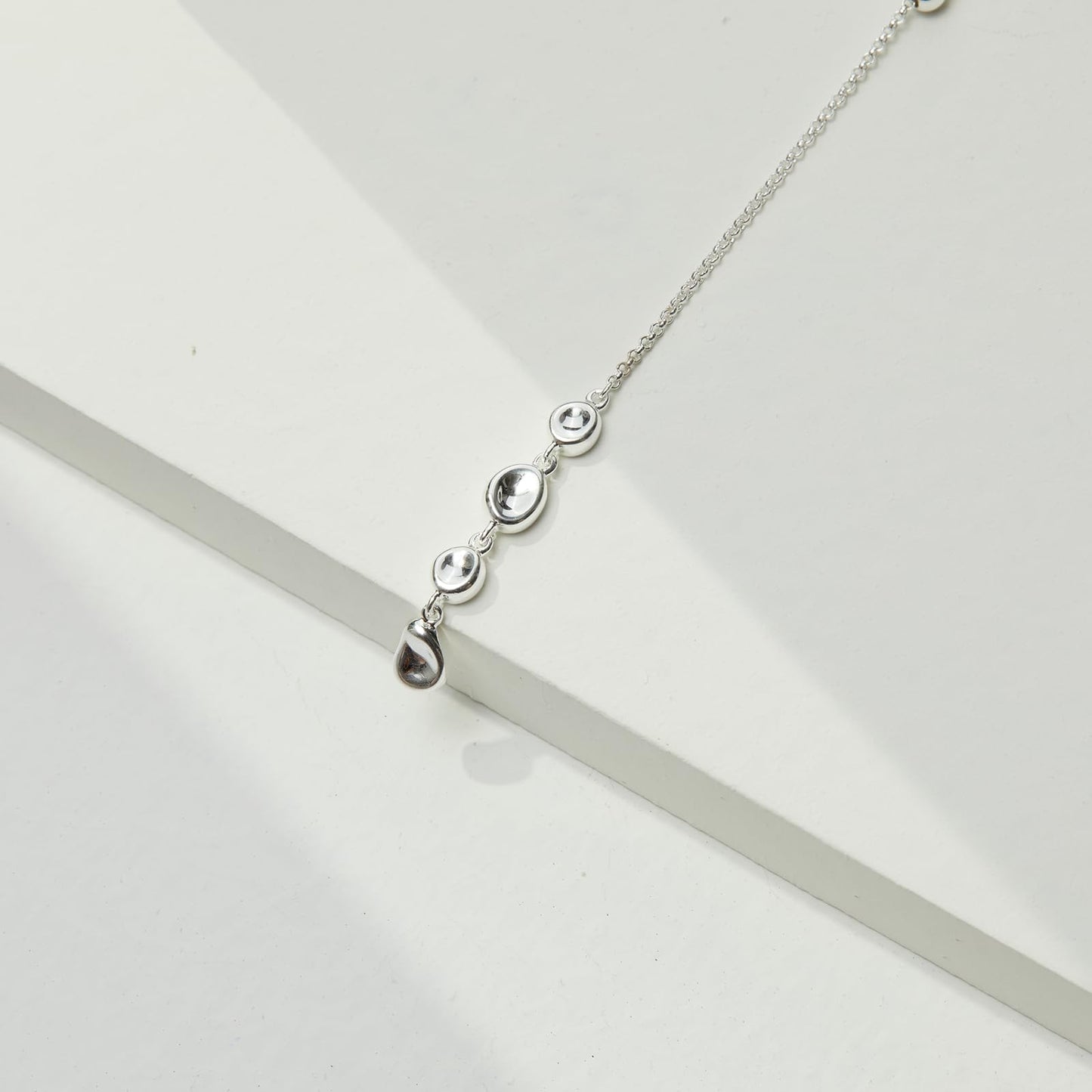 KQF Lariat Necklace for Women 925 Sterling Silver Y necklace Drop Necklace Jewelry Gifts for Women