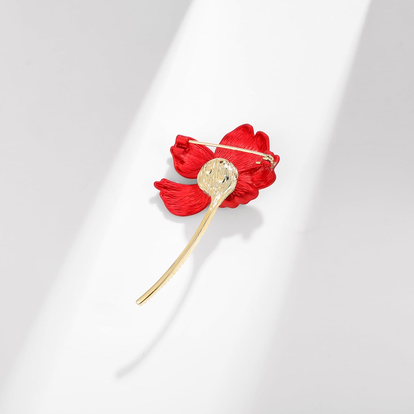 AILONMEI Floral Series Brooch Pins For Women Fashion Costume Pearl Flower Designer Broach & Pins Jewelry Christmas Gift (Hibiscus Flower)