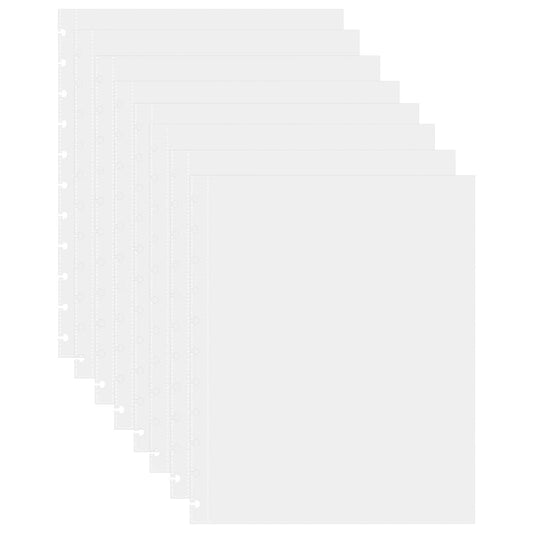 50 Piece Clear Sheet Protectors Page Protectors 8.5 x 11 Clear Binder Sheet Protectors Discbound Sheet Protectors for Discbound Holds Letter Size Discbound Binding Cover
