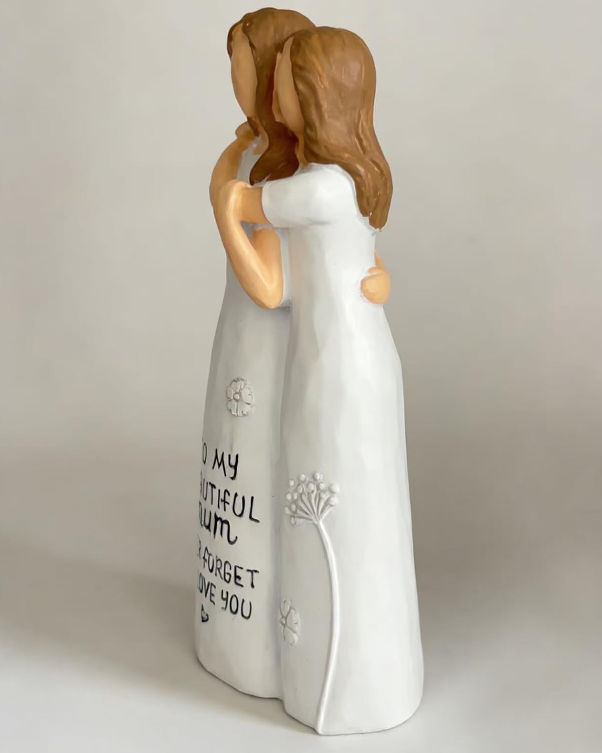 Weflye for Mom Figurine, Hand-Painted Resin Sculpture from Daughter with Heartfelt Cards, Gifts for Mom, Sentimental Keepsake for Birthday Christmas Mother of the Bride