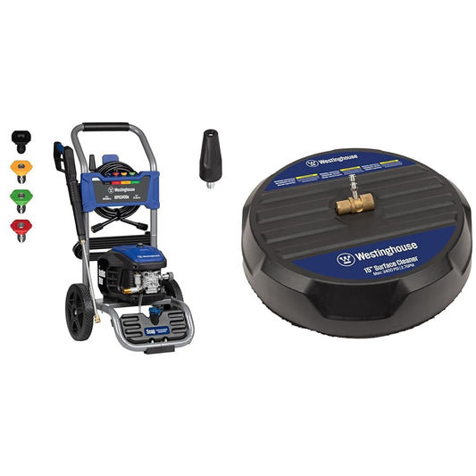 Westinghouse Electric Pressure Washer Bundle with 3400 PSI 2 GPM Washer and 15" Surface Cleaner Attachment
