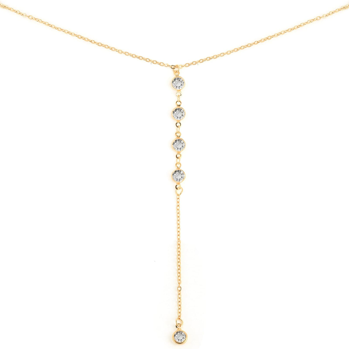 ENGCKSHI Necklace for Women, Dainty Long 14K Gold Y-Shaped Necklace Jewelry Trendy Beaded Layered Chain Drop Necklaces Jewelry Women Gifts