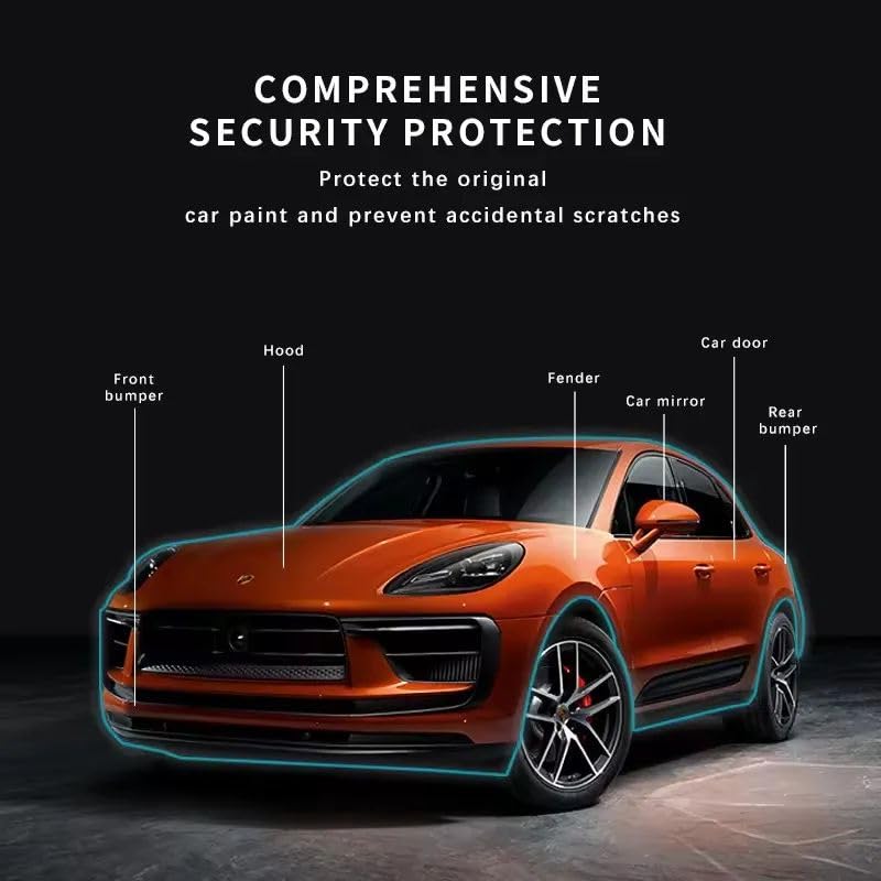 TPU PPF Car Paint Protection Film, (5 Feet x 16.6 Feet) Clear Premium Multi Car Roll,Self Healing Gloss Clear Polyurethane Film