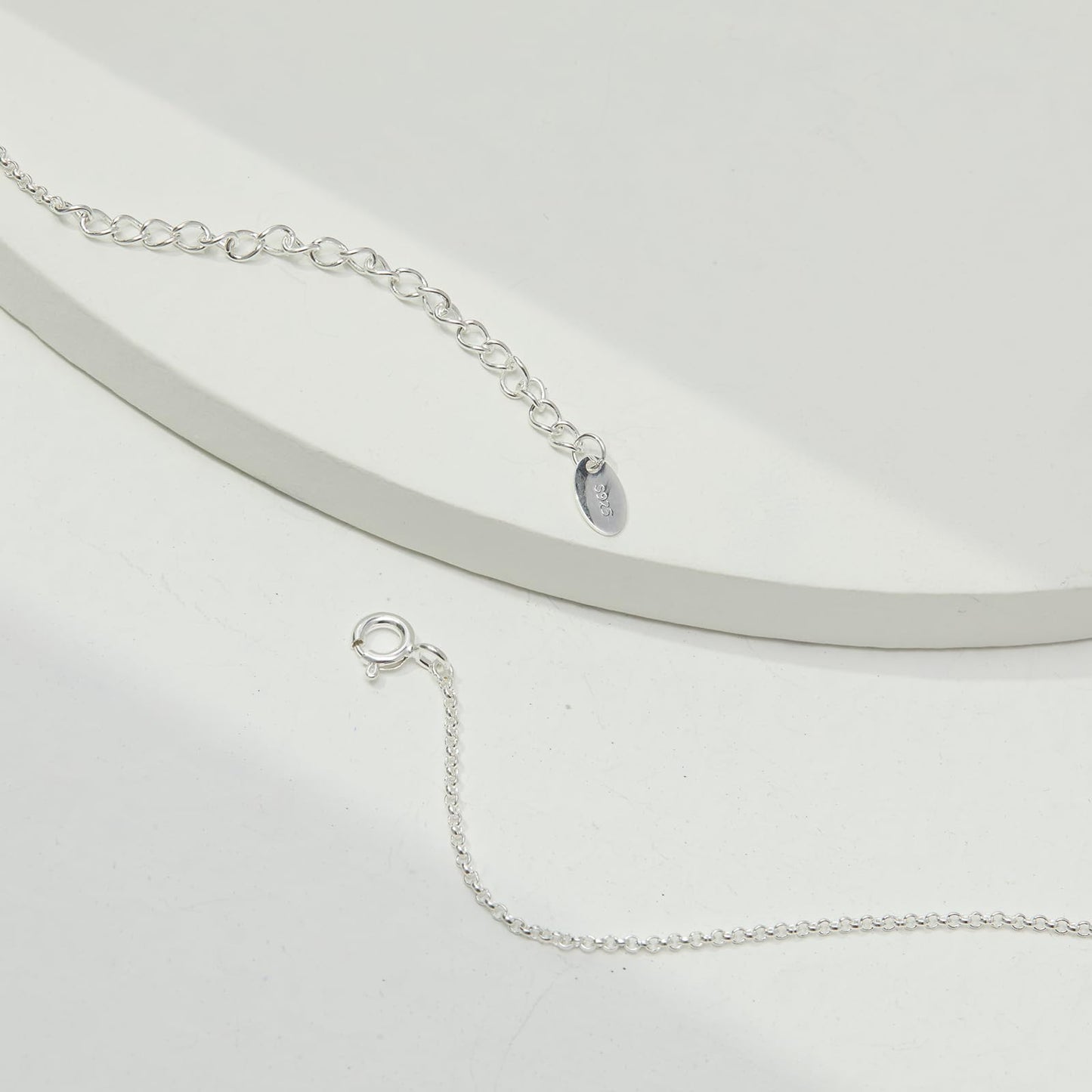 KQF Lariat Necklace for Women 925 Sterling Silver Y necklace Drop Necklace Jewelry Gifts for Women