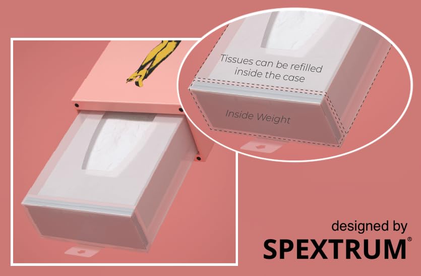 Flying Skirt® Tissue Box - The Original Award-Winning Lady Skirt Design, Resin Pop Art, Weighted Metal Base, Made in Korea, Premium Gifts & Novelty Home Decor by Spextrum (Sweet)