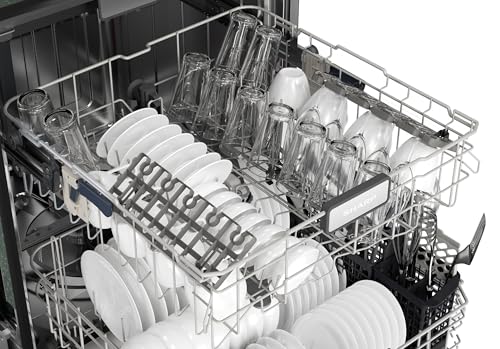 Sharp SDW6736MS 24-inch Stainless Steel Dishwasher, Third Rack, Library Quiet 47 dB, Power Wash Sprayer