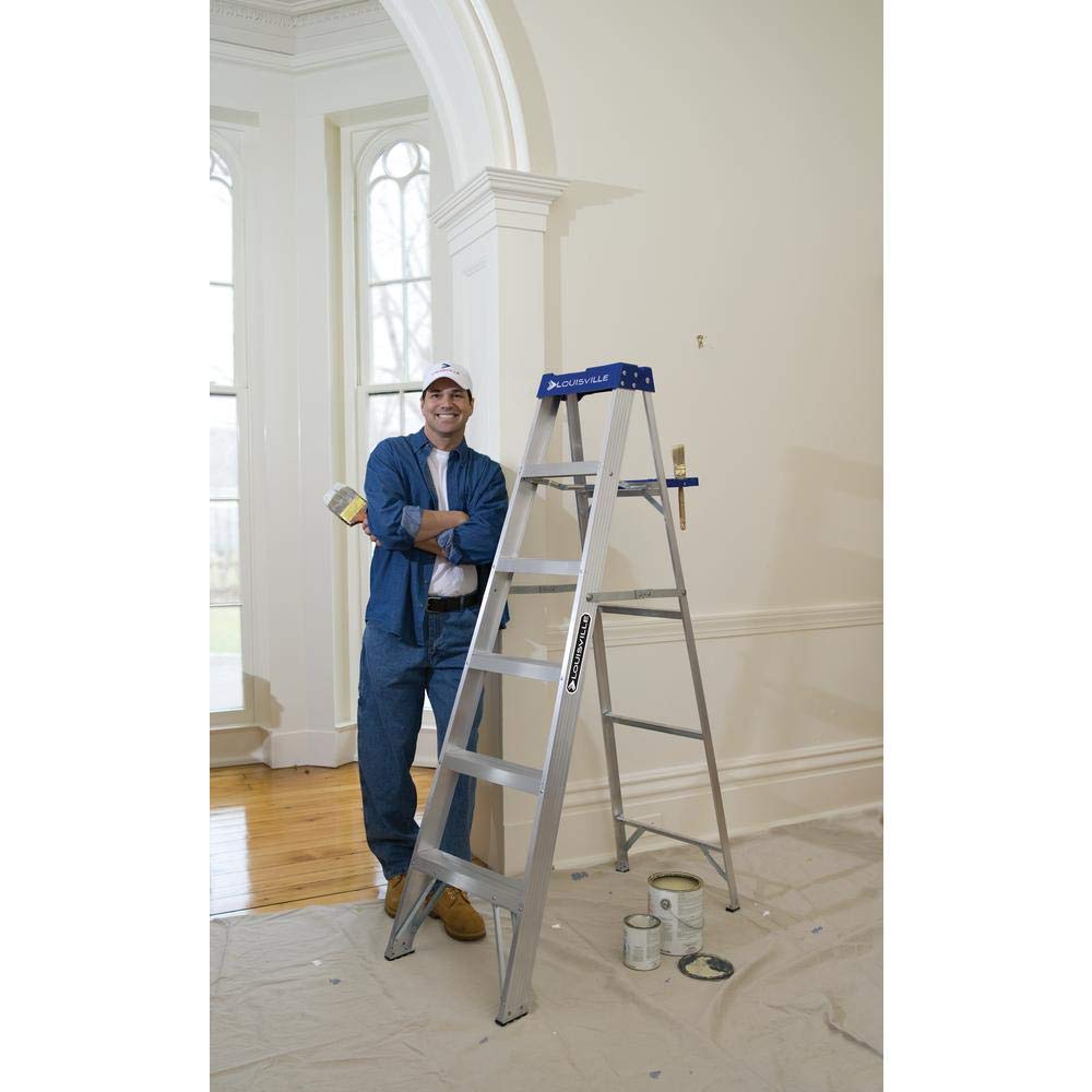 Louisville Ladder AS2108 250-Pound Duty Rating Aluminum Stepladder, 8-Feet