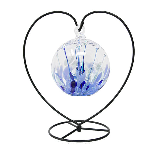 WOCTDTHW Ornament Display Stand Holder Iron Hanger for Chrismas Hanging Glass Globes (Love Shape Large 1 Pcs)