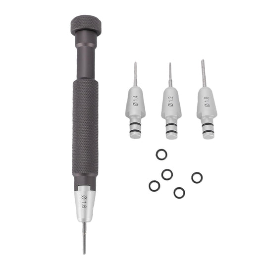 Aramox Jewelers Screwdrivers Set, 1.2 to 1.8mm Bits Watch Repair T Handle Non Slip Grip for Watchmaker Jewelry Crafting