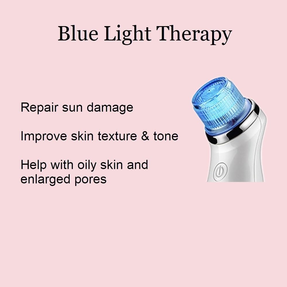 Appolus 3-in-1 Diamond Microdermabrasion Machine - Vacuum & Light Therapy Tool - Anti-Aging Device for Face & Neck - Skin Tightening - Wrinkle Reducing - Jawline Definition