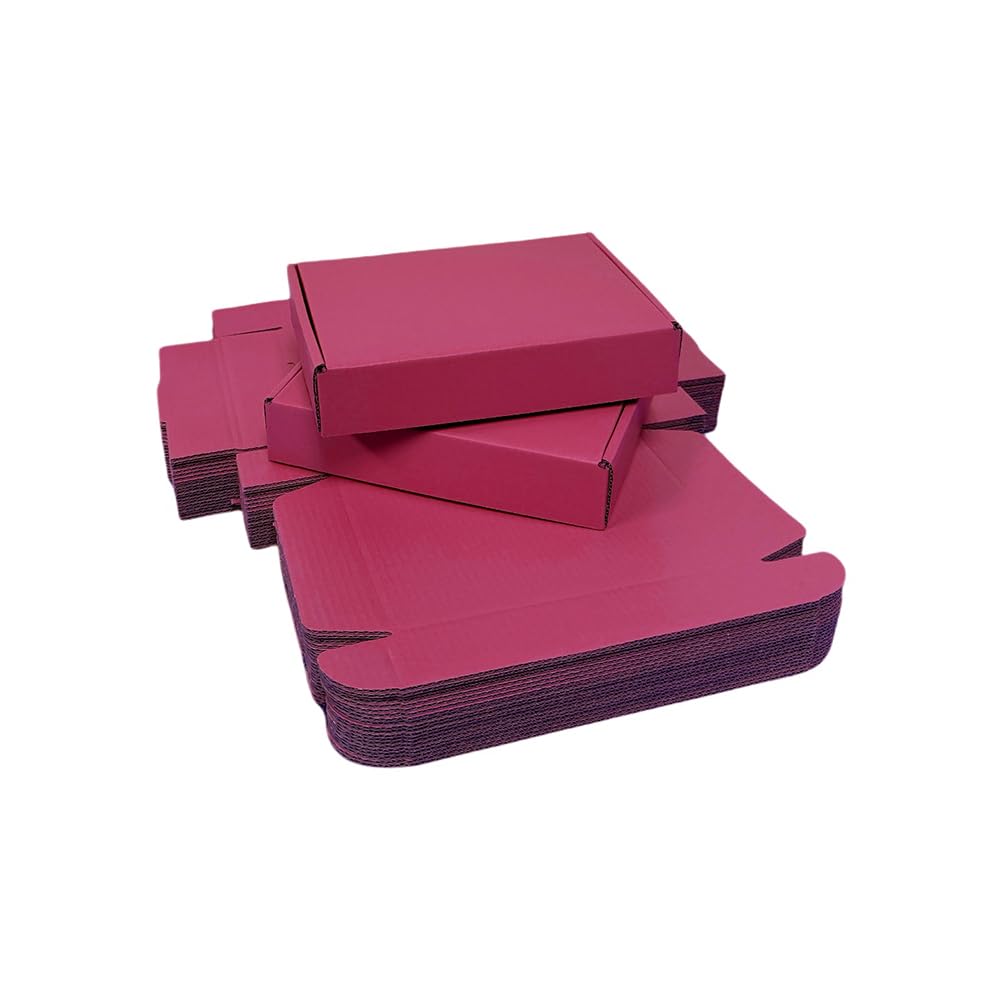 30 Pcs 9.8 x 7.9 x 2.8 inches Shipping Boxes for Small Business Cardboard Corrugated Mailer Boxes for Shipping Packaging Holidays Craft Gifts Giving Products (Cranberry)