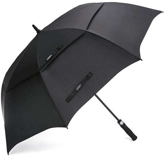 G4Free 47/54/62/68/72 Inch Automatic Open Golf Umbrella Extra Large Oversize Double Canopy Vented Windproof Waterproof Stick Umbrellas (Black)