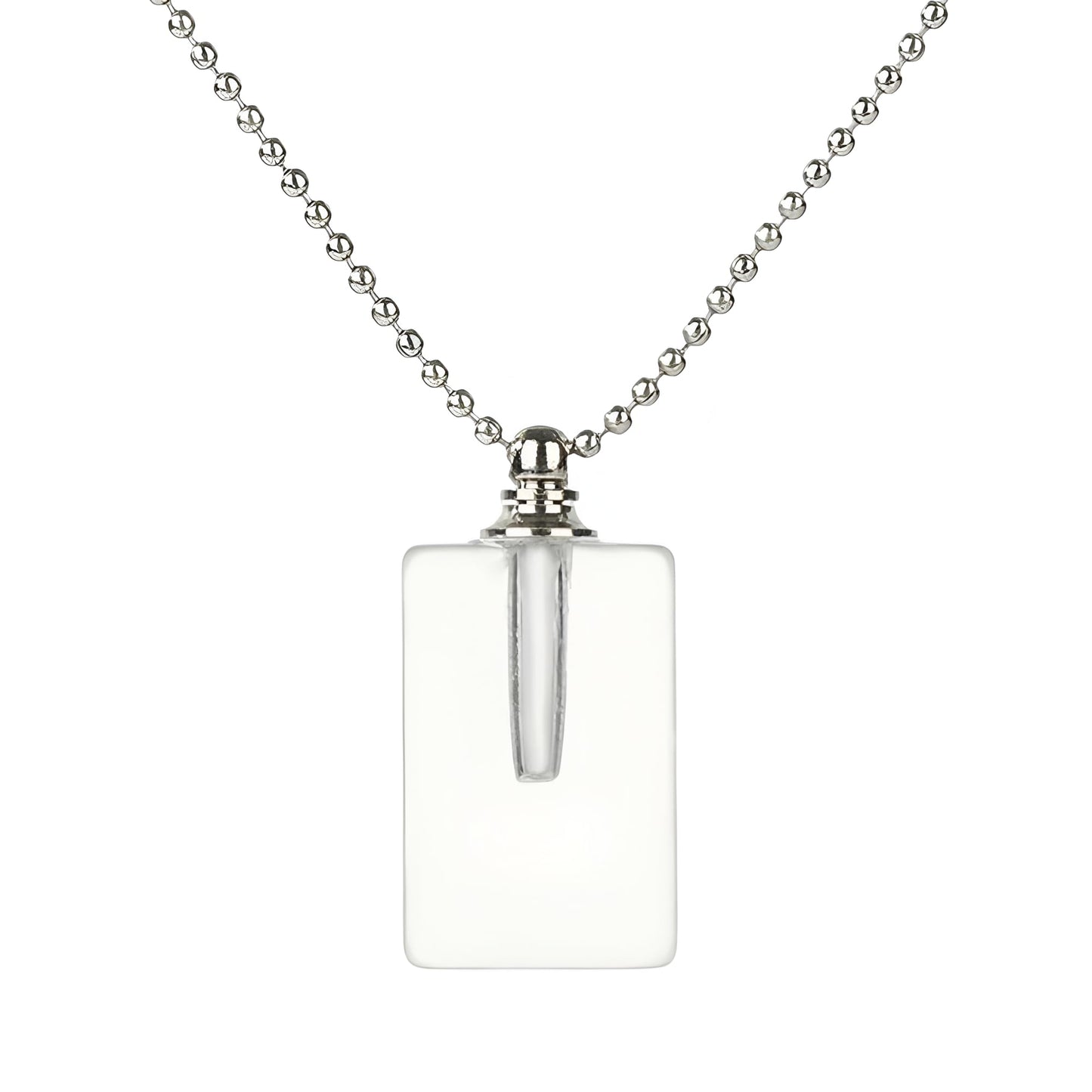 925 Sterling Silver Essential Oil Necklace For Women And Men, 14K Gold Filled Natural Stone Round Perfume Bottle Necklace, Essentials Oil Diffuser Vial Necklace (2 - Essential Oil Necklace)