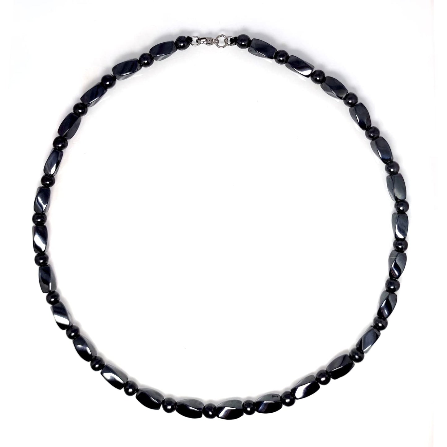 Hion Magnetic Black Obsidian Necklace for Women Men, Natural Wellness Jewelry for Daily Comfort & Relaxation