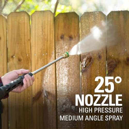 Greenworks 2000 PSI Electric Pressure Washer for Home & Outdoor Cleaning, 1.2 GPM Cold Water Power Washer with Push-Button Start, Multiple Spray Nozzles, CSA Certified