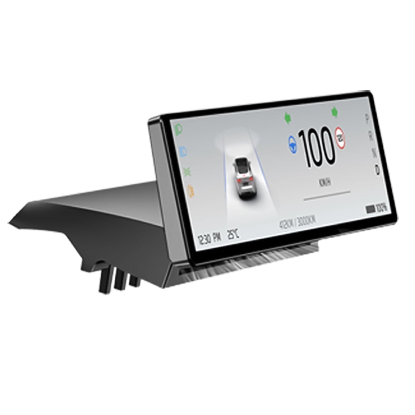 Tesstudio Head Up Display for Tesla Model 3 2017-2023 & Model Y 2019-2024,8.8" Touch Screen Instrument Cluster with CarPlay & Android Auto Real-Time Vehicle Info Display