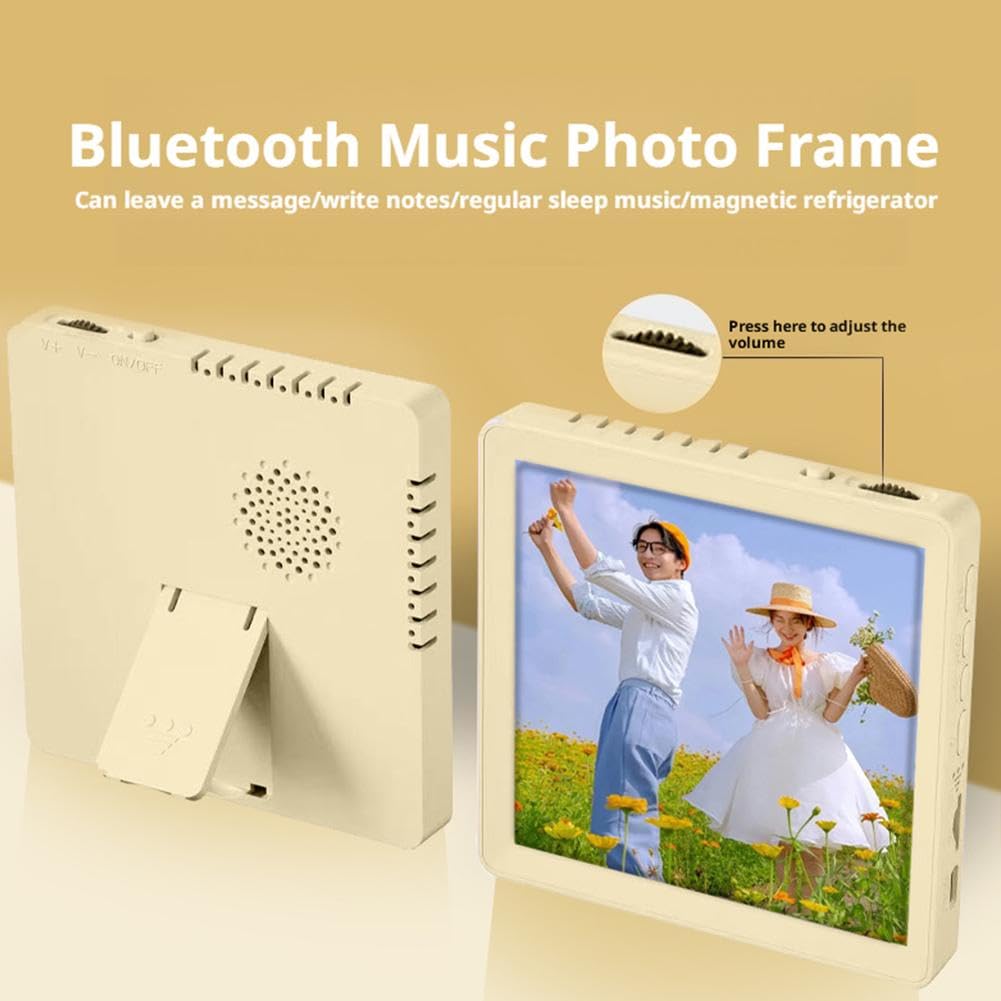 Picture Frame with Sound,Personalized Wireless Tabletop & Wall Mount Sound Photo Frame,Back Magnetic Design,with Recording Function,for Living Room,Bedroom,Office,Unique Gifts for Famiy & Friends