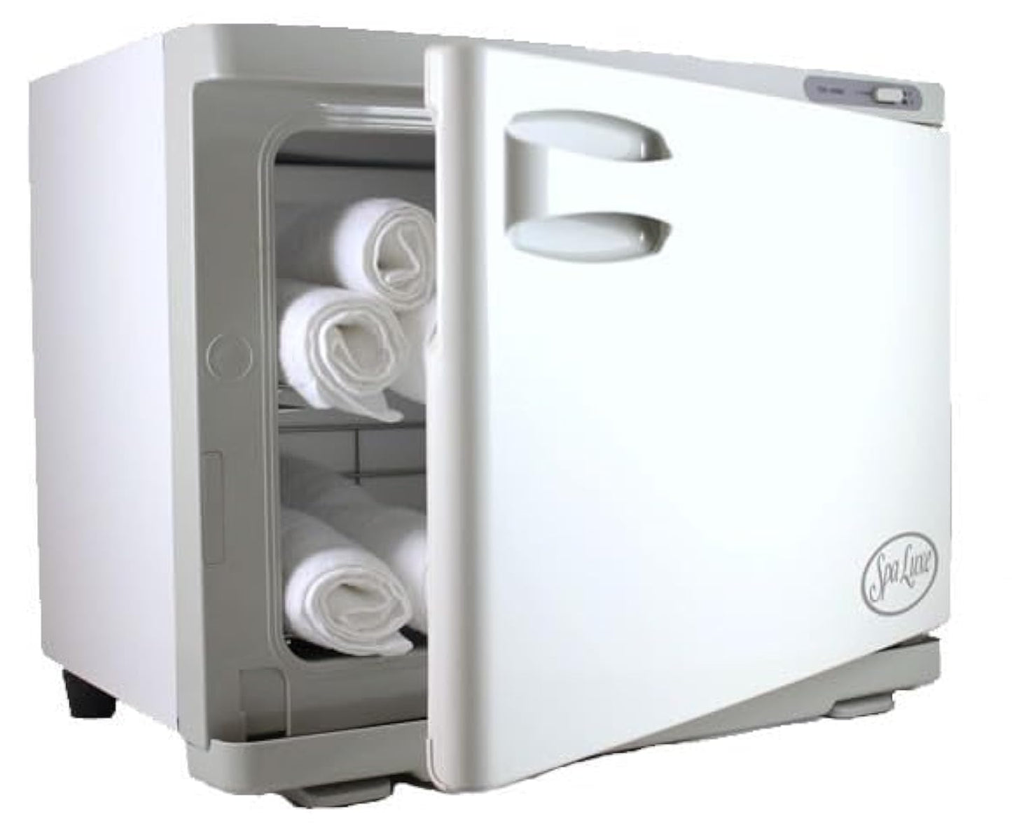 Spa Luxe - Hot Towel Warmer Cabinet - Professional Esthetician Spa and Facial Steamer for Salon Equipment and Barber Shop - Towel Heating Machine - Freestanding, SL18 - Gray