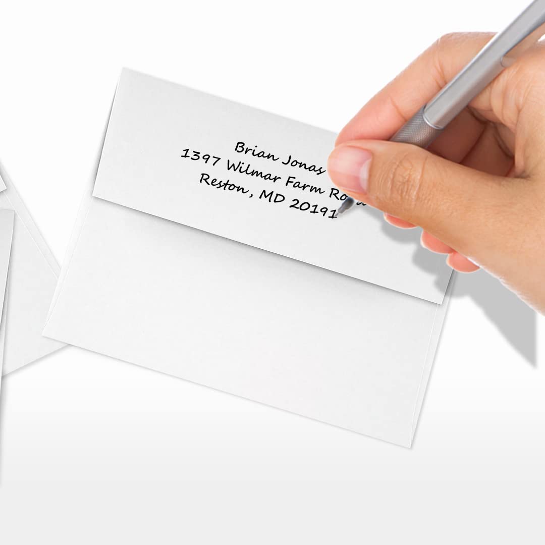 LUXPaper A2 Invitation Envelopes (4 3/8 x 5 3/4) - 70lb. Classic Linen Avon Brilliant White (1000 Qty.) | Perfect for Invitations, Announcements, Sending Cards, RSVP Cards | 4870-70AWLI-1M