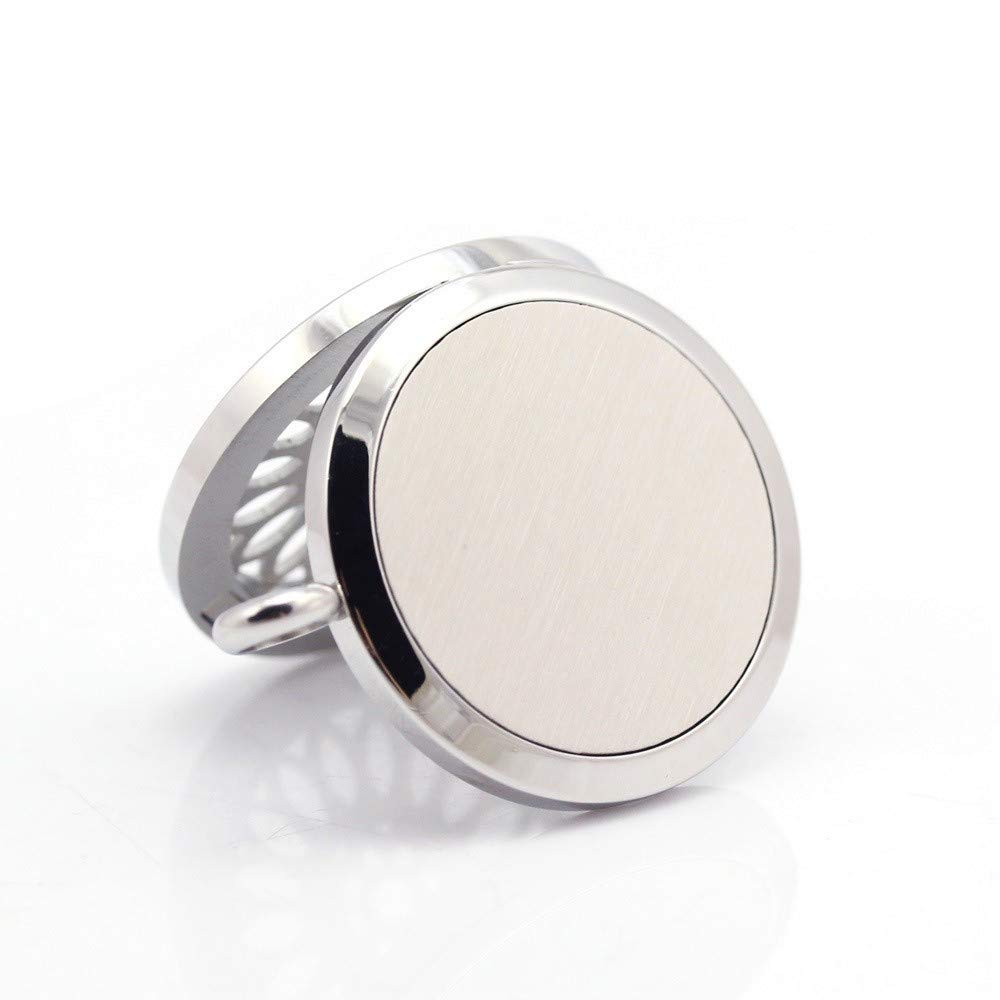 Stainless Steel Heart with Heart Aroma Therapy Aromatherapy Essential Oil Diffuser Necklace Locket Pendant