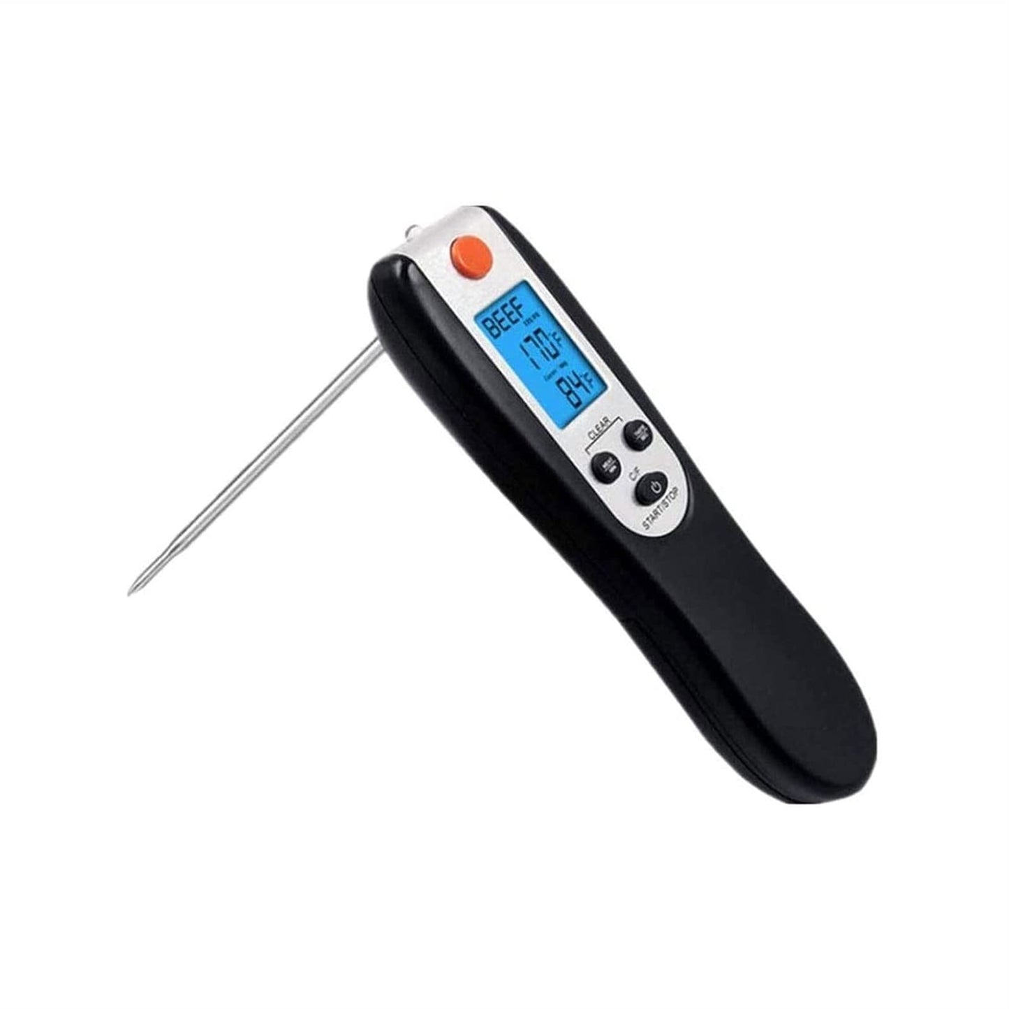 Meat Food Thermometer for Grill and Cooking, Ultra Fast Instant Read Waterproof Digital Kitchen Thermometer Probe for Grilling BBQ Smoker Oil Deep Fry Candy