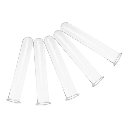 Ciieeo 5pcs Glass Hydroponic Plant Propagation Tubes Desk Vase for Live Plants Transparent Terrarium Tubes for Home Office Decoration and Floral Arrangements