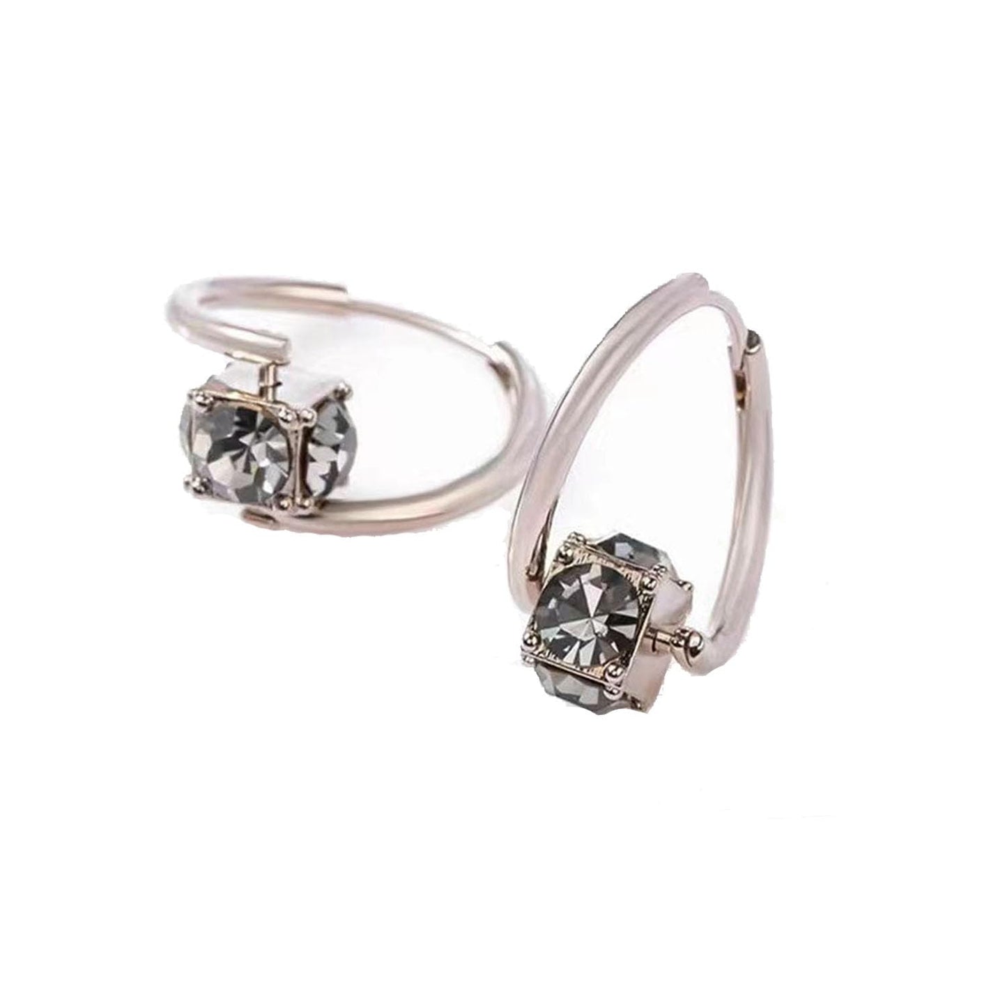 Lymphvity Earrings for Women Lymphvity Germanium Earrings Histone Lymphvity Acupuncture Earrings Atheniz Lymphatic Earrings Lymphatic Drainage Earrings Dainty CZ Zircon Lymphatic Drainage Earrings (Grey)