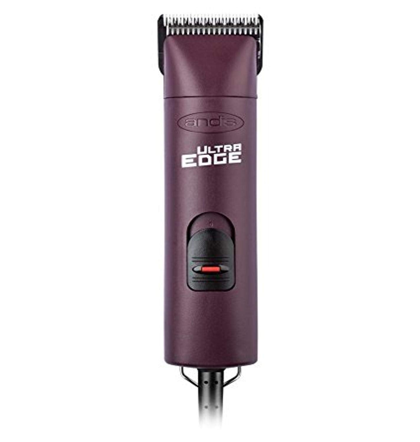 Andis 22685 Professional UltraEdge Super 2-Speed Detachable Blade Clipper – Rotary Motor with Shatter-Proof Housing, Runs Calm & Silent, 14-Inch Cord - for All Coats & Breeds - 120 Volts, Burgundy