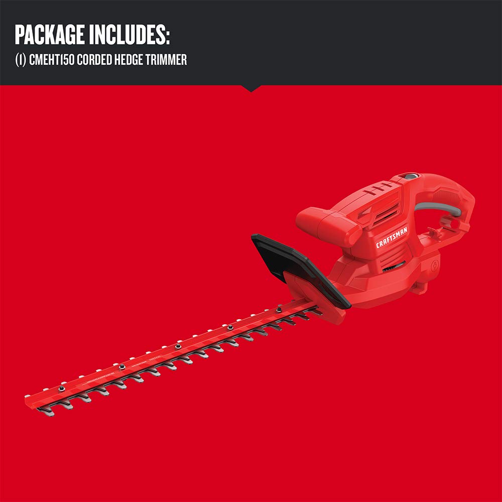 CRAFTSMAN Hedge Trimmer, 17-inch, Corded (CMEHT150)