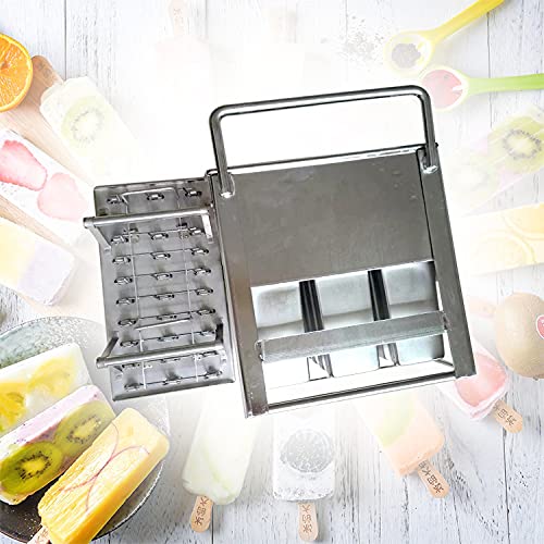 Kolice Commercial Single Mould Popsicle Machine,Ice pop Sticks Maker, Ice Lolly Machine, Ice Lollipop Machine -30 pcs/Mold Set,110ML/each Stick