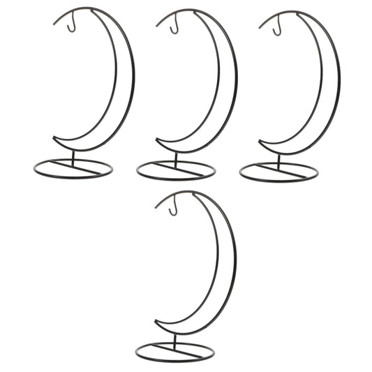 IWOWHERO 4pcs Iron Green Plant Hanging Rack Sturdy Flowerpot Hanger Hydroponic Vase Hanger for