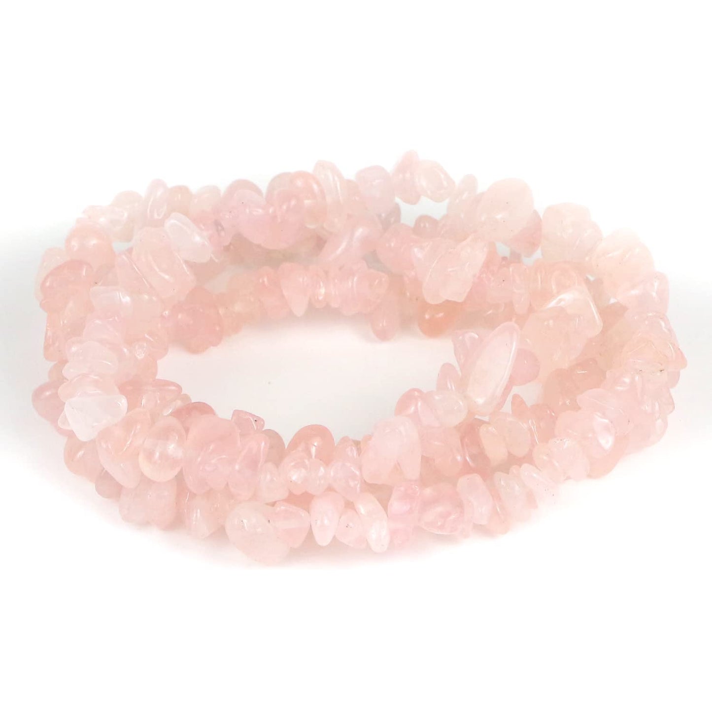 31 inches Chip Stone Loose Gemstones Beads Drilled Strand for Jewelry Making (Pink Quartz)