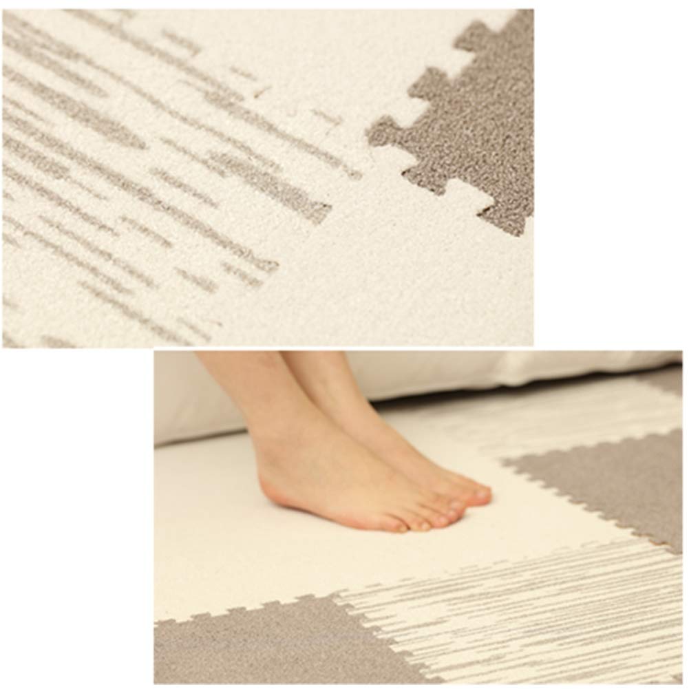 ALGFree Interlocking Floor Tiles Foam Puzzle Mat，1cm Thick Baby Toddler Crawling Mat Play Room Soft Playmats Easy Travel, Free Combination (Color : B, Size : 30x30x1cm-30pcs)