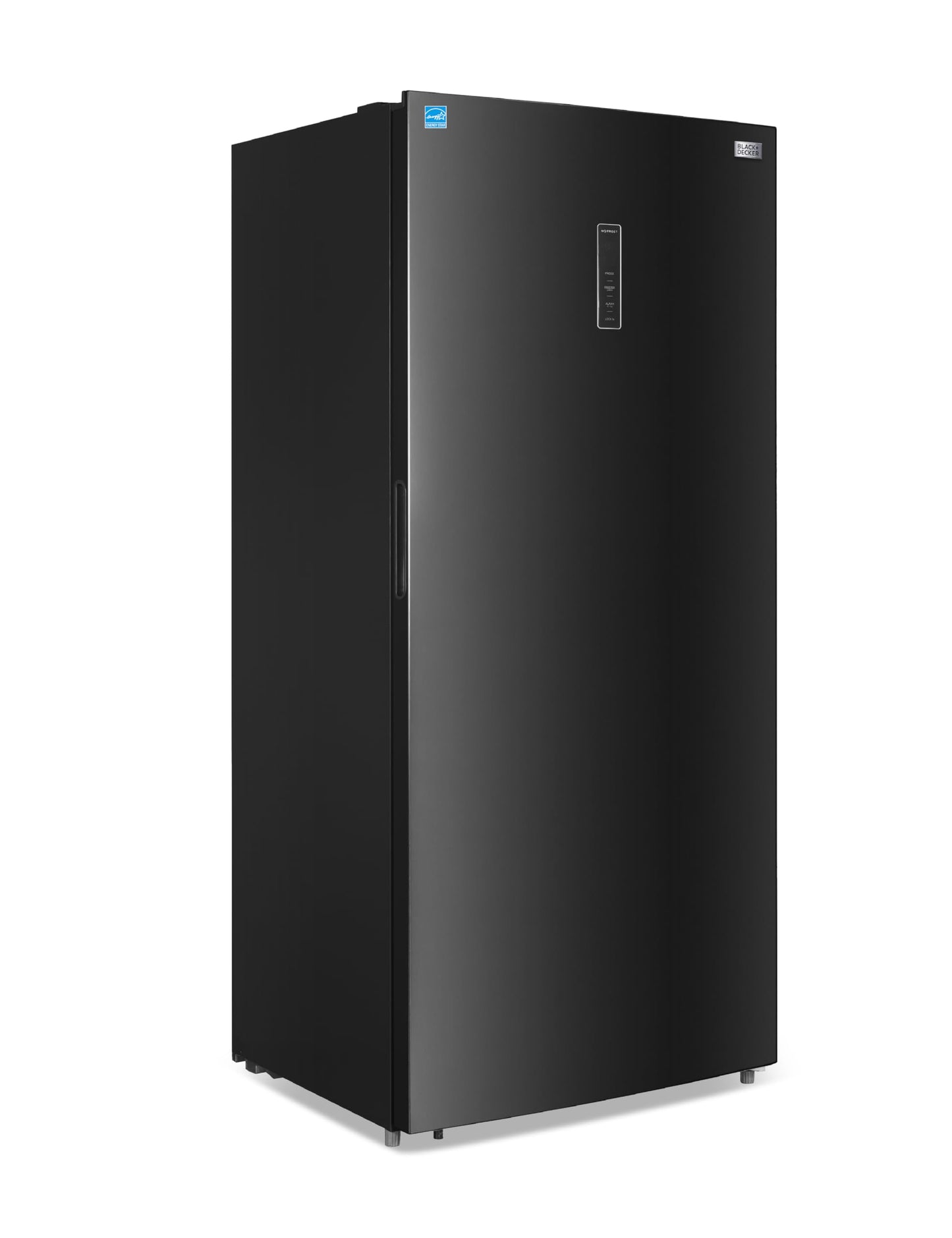 BLACK+DECKER 21.2 Cu. Ft. Convertible Freezer Refrigerator, Upright Freezer with Glass Shelves, Reversible Door,ENERGY STAR rated, Frost Free, BUC2120MB, Black