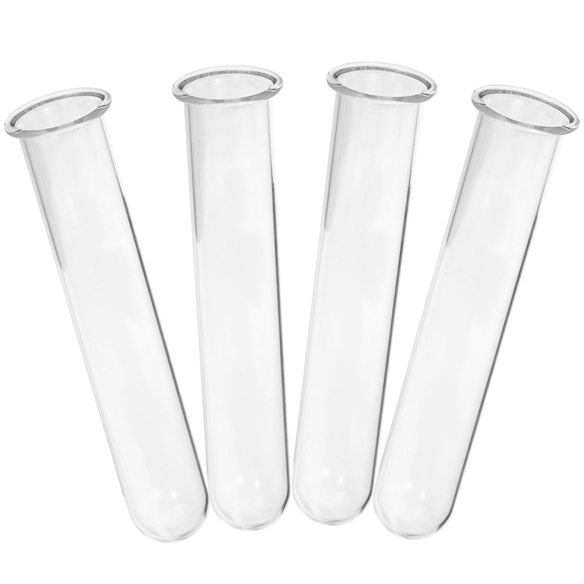 MAGICLULU 4pcs Hydroponic Plant Propagation Tubes Vases Glass Test Tube Containers 2.5x3x18cm Terrarium Accessories for Home Garden Décor