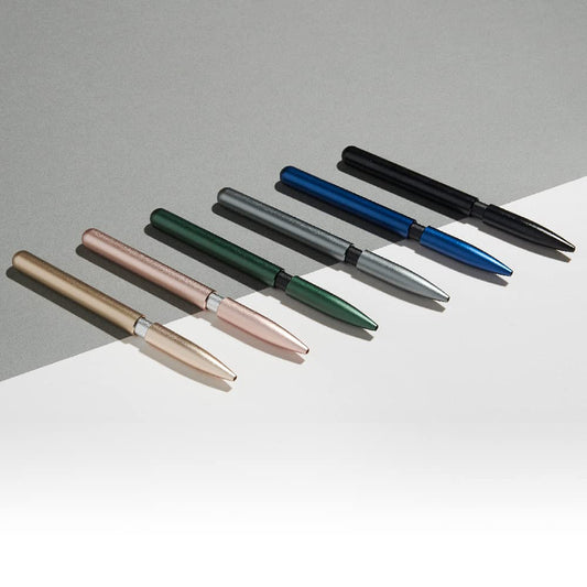 stilform - Ballpoint Pen - Precision Milled Aluminum with Magnetic Closure Mechanism and Superior Schmidt Refill - Award Winning Design (Warp Black)