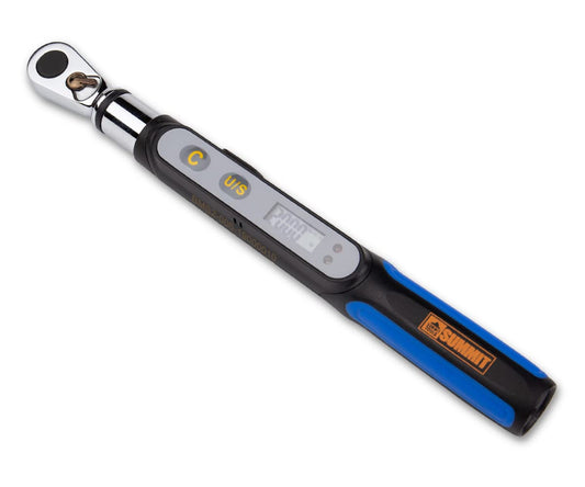 Summit Tools Bit-Head Digital Torque Wrench, 1/4 inch Drive Adopter, 0.221-4.424 ft-lbs Range, Measure Peak Torque, Compact Size, Calibrated (BMS2-006CN-S)