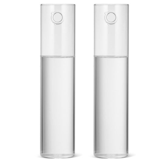 FOMIYES Wall Hanging Glass Planter Vase Set, 2pcs Large Cylinder Glass Wall Vases for Indoor Plants, Hydroponic Propagation Station and Terrarium Flower Holders, Home Décor